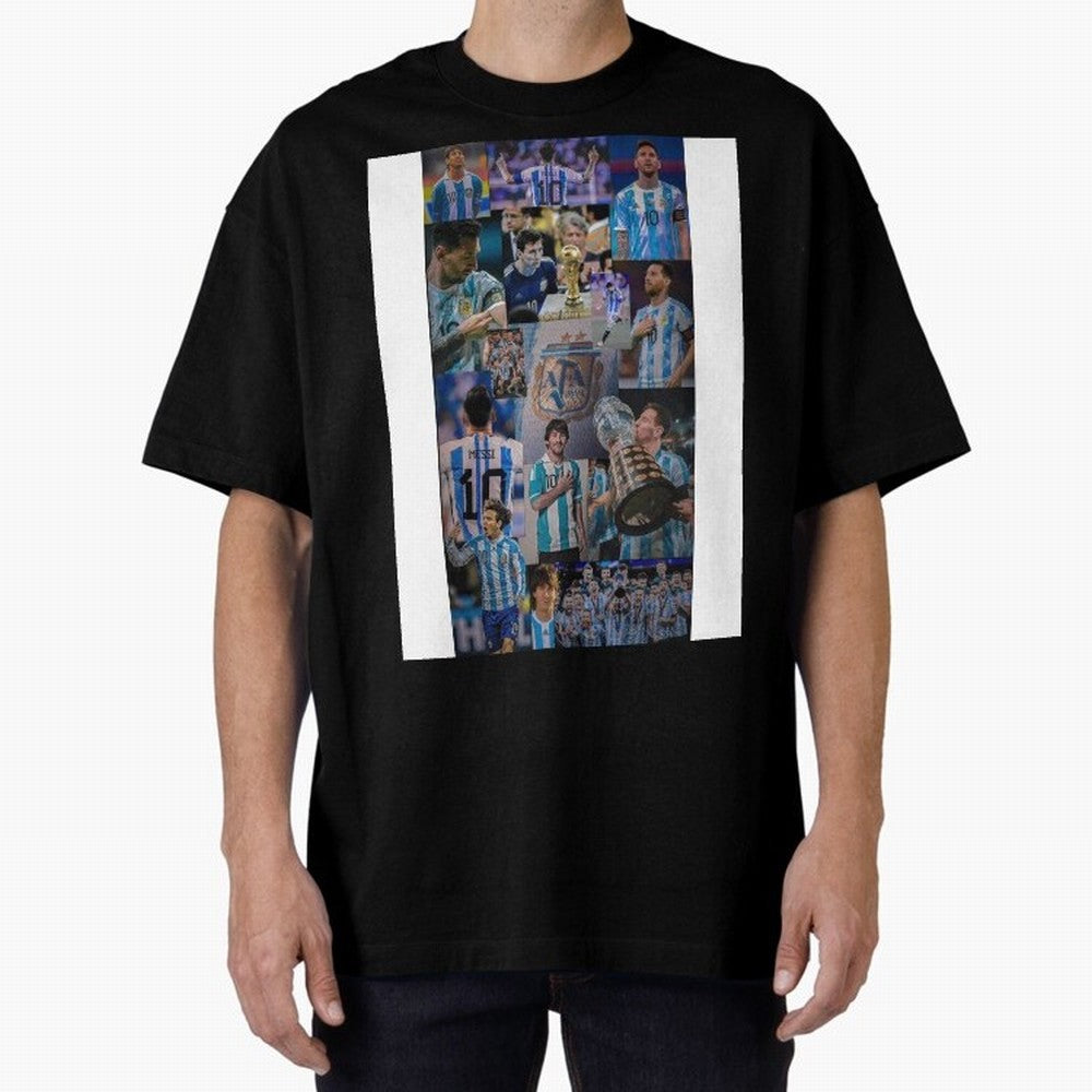 Lionel Messi Graphic T-Shirt Feel International Energy from Global Football Passion for FIFA World Cup 2026, Featuring Haaland and Mbappe, Portugal, Spain and Germany, Championship Spirit, Famous Goals, Roaring Crowds and International Football