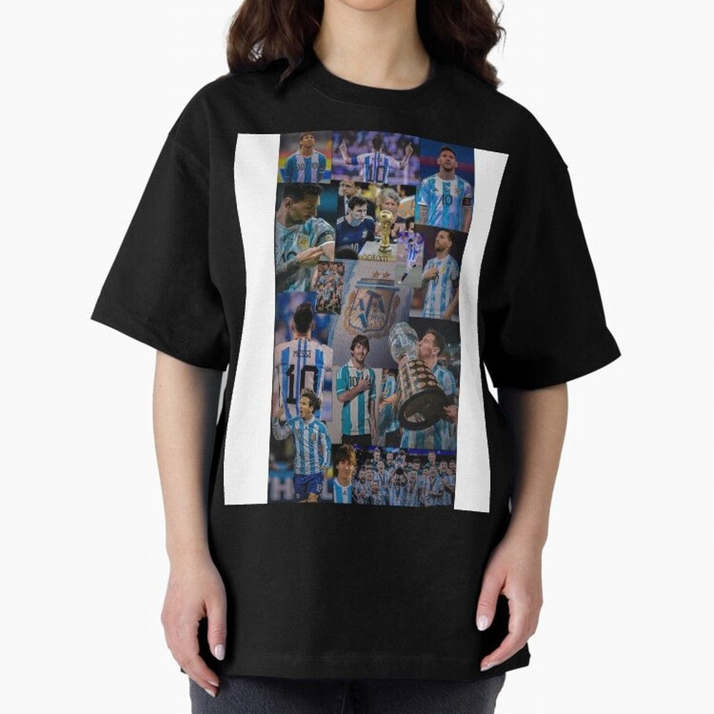 Lionel Messi Graphic T-Shirt Feel International Energy from Global Football Passion for FIFA World Cup 2026, Featuring Haaland and Mbappe, Portugal, Spain and Germany, Championship Spirit, Famous Goals, Roaring Crowds and International Football