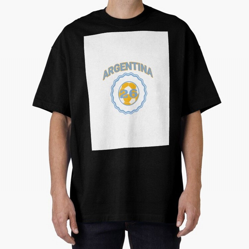 Argentina 2026 world cup soccer badge Graphic T-Shirt Celebrate Global Passion for Match Day Hype around FIFA World Cup 2026 Group Stage, CR7, England, Championship Spirit, Famous Goals, Roaring Crowds and International Football Unity; Created for