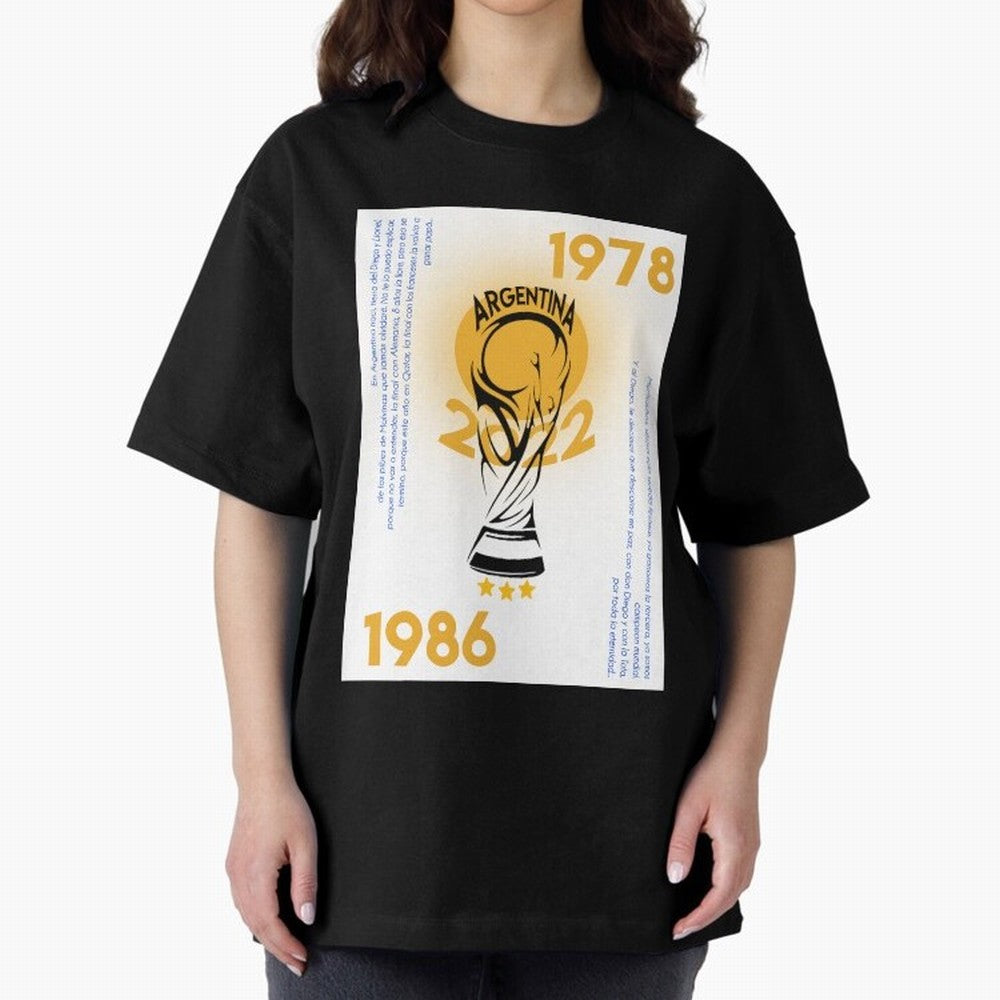 WORLD CHAMPIONS ARGENTINA Premium T-Shirt Celebrate Global Passion for Match Day Hype around FIFA World Cup 2026 Group Stage, Messi, Neymar and Mbappe, Netherlands, Championship Spirit, Famous Goals, Roaring Crowds and International Football Unity;