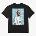 Lionel Messi Premium T-Shirt Support the FIFA World Cup 2026 Group Stage Journey through CR7 and Messi Highlights, Spain Pride, Championship Spirit, Famous Goals, Roaring Crowds and International Football Unity; Ideal for Fans Who Follow Messi,