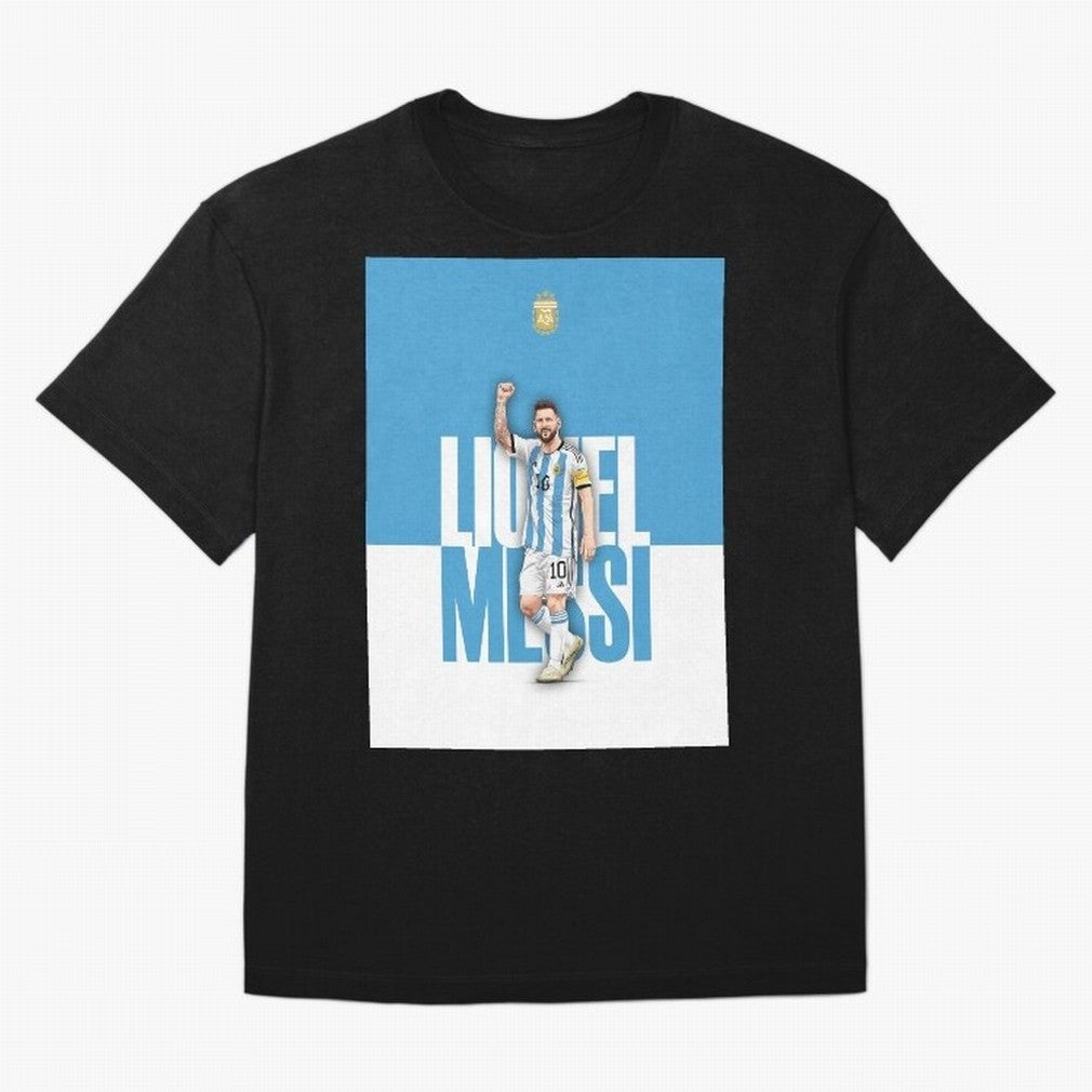 Lionel Messi - Iconic Soccer Legend Graphic T-Shirt Share Match Day Hype around FIFA World Cup 2026 USA Canada Mexico, Messi, Neymar and Mbappe, Argentina and Brazil, Sports Nostalgia, International Competition, Famous Players and Unforgettable
