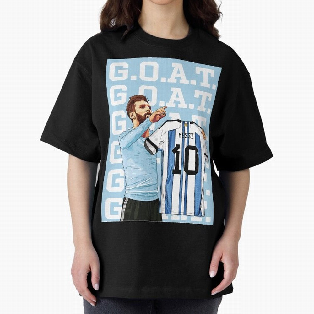 Lionel Messi Goat Premium T-Shirt Represent the Passion of the FIFA World Cup 2026 Group Stage Journey through Messi, CR7 and Mbappe Highlights, England and Germany Pride, Goal Celebration Energy, Supporter Heritage, Football Icons and Worldwide