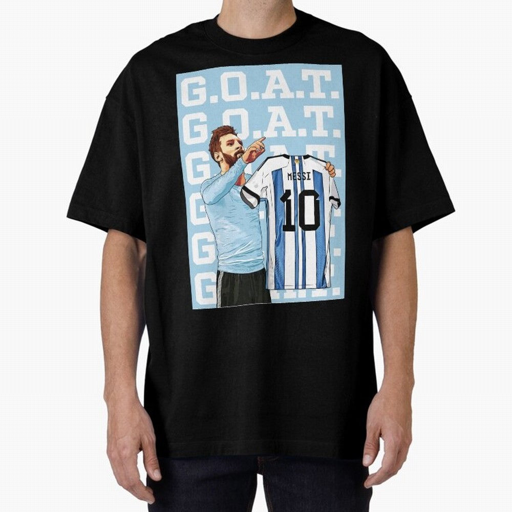 Lionel Messi Goat Premium T-Shirt Represent the Passion of the FIFA World Cup 2026 Group Stage Journey through Messi, CR7 and Mbappe Highlights, England and Germany Pride, Goal Celebration Energy, Supporter Heritage, Football Icons and Worldwide