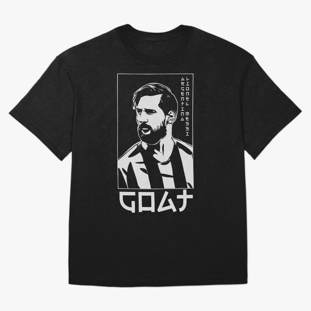 Lionel Messi Japanese Style Portrait art illustration Premium T-Shirt Carry the Colors and Pride of Global Football Passion for FIFA World Cup 2026 Group Stage, Driven by Haaland and Mbappe, Brazil, Football Festival Excitement, Trophy Ambitions,