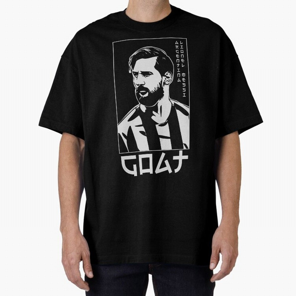 Lionel Messi Japanese Style Portrait art illustration Premium T-Shirt Carry the Colors and Pride of Global Football Passion for FIFA World Cup 2026 Group Stage, Driven by Haaland and Mbappe, Brazil, Football Festival Excitement, Trophy Ambitions,