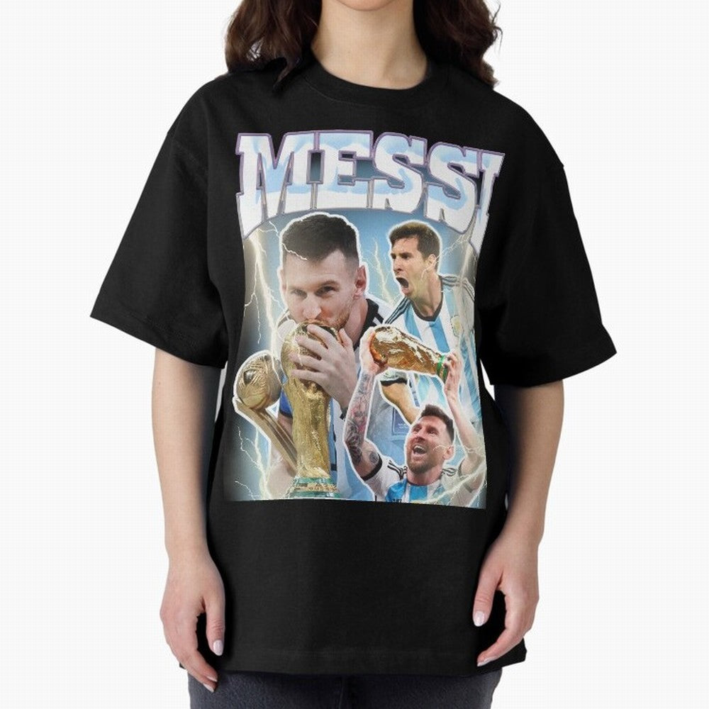 Messi Champion Vintage Retro Design Premium T-Shirt Honor the Football Icons of Match Day Hype around FIFA World Cup 2026 USA Canada Mexico, Messi, England, Football Passion, Legendary Performances, Festival Vibes and Supporter Community; Great for