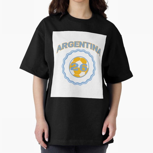 Argentina 2026 world cup soccer badge Premium T-Shirt Bring Home FIFA World Cup 2026 USA Canada Mexico Driven by Messi, CR7 and Mbappe, England and Germany Energy, Retro Football Energy, Iconic Rivalries, Trophy Chase Drama and Stadium Atmosphere;