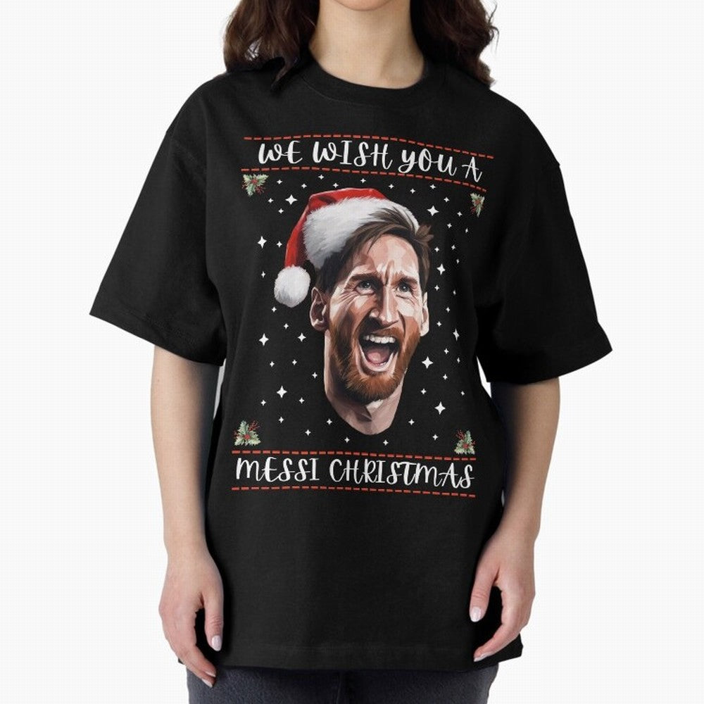 Messi Christmas Shirt ¨C Funny Football Holiday Gift | We Wish You a Messi Christmas Active T-Shirt Celebrate Unforgettable Nights in FIFA World Cup 2026 for Fans of Haaland and Mbappe and Spain, Bringing Soccer Culture, Superstar Moments, National