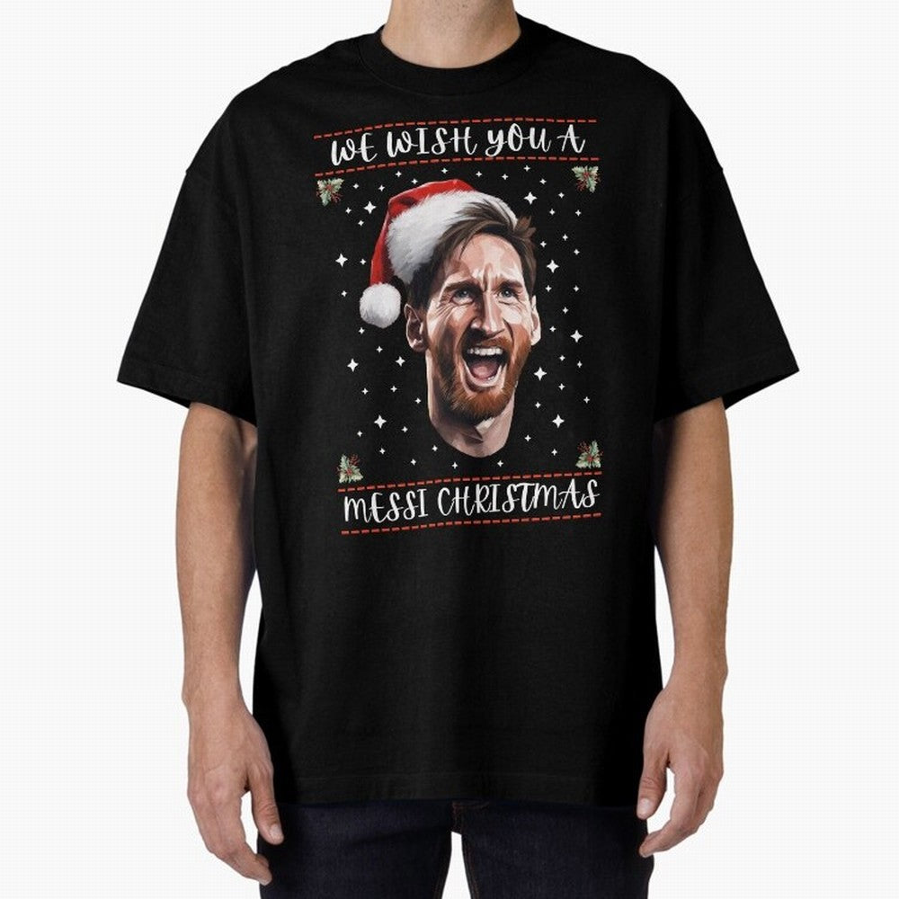Messi Christmas Shirt ¨C Funny Football Holiday Gift | We Wish You a Messi Christmas Active T-Shirt Celebrate Unforgettable Nights in FIFA World Cup 2026 for Fans of Haaland and Mbappe and Spain, Bringing Soccer Culture, Superstar Moments, National