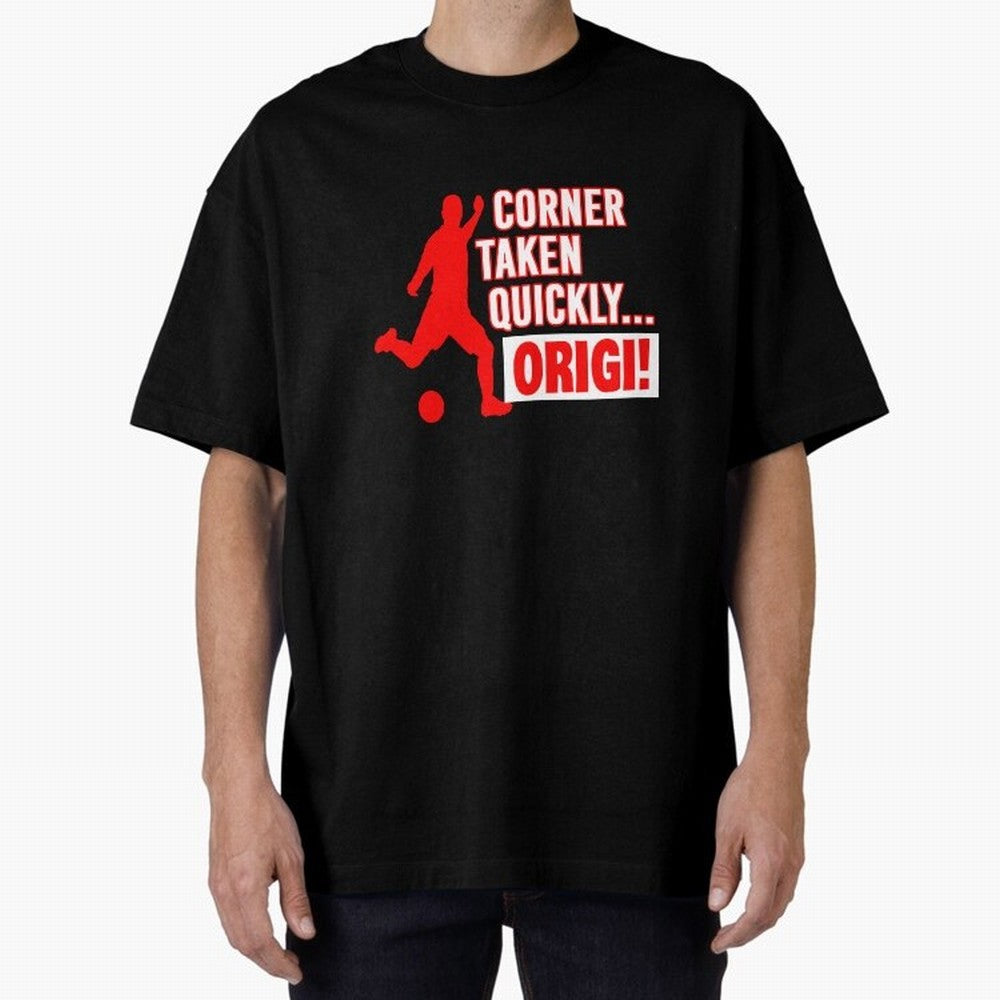 Corner Taken Quickly Origi (Red) Essential T-Shirt Celebrate Supporters United by Global Football Passion for FIFA World Cup 2026, Connected to Messi, CR7 and Mbappe, Portugal, Spain and Germany, Fan Favorite Moments, National Team Passion, Big