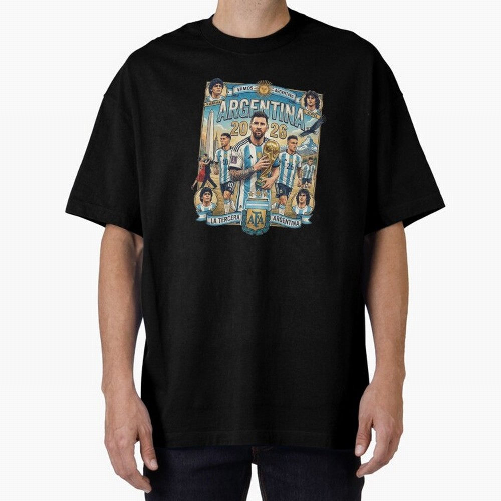 Argentina 2026 ¨C Copa Mundial Spirit Classic T-Shirt Bring Trophy Dreams to FIFA World Cup 2026 USA Canada Mexico for Fans of Haaland and France and Portugal, Bringing Stadium Memories, Football Loyalty, International Chants and Championship