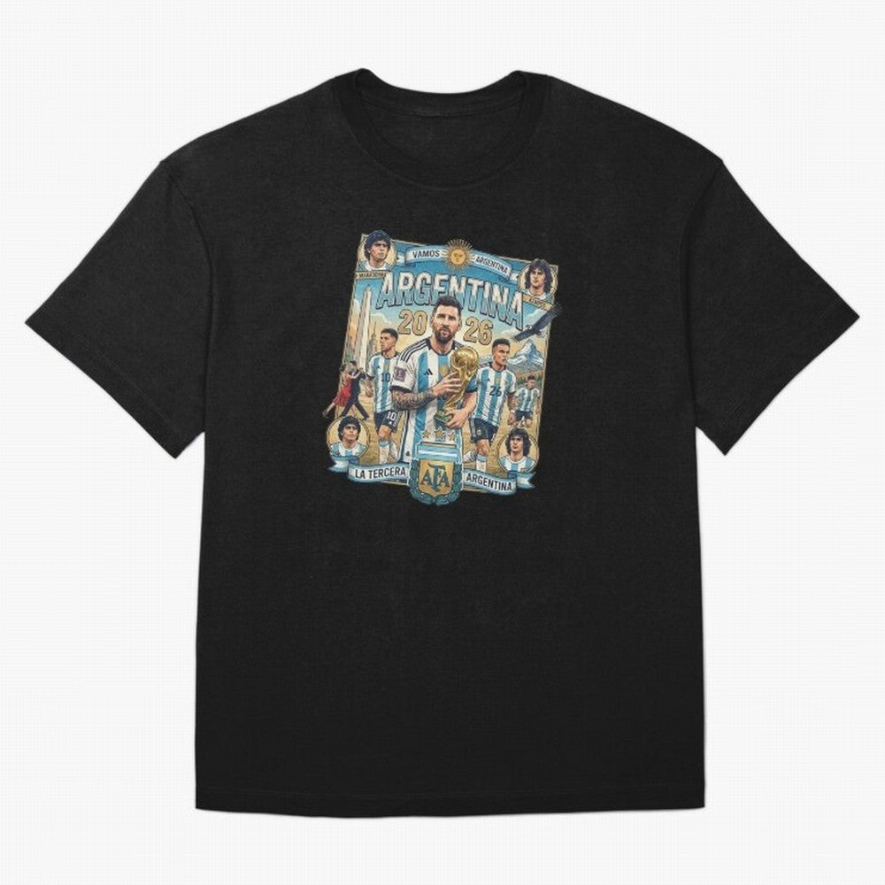 Argentina 2026 ¨C Copa Mundial Spirit Classic T-Shirt Bring Trophy Dreams to FIFA World Cup 2026 USA Canada Mexico for Fans of Haaland and France and Portugal, Bringing Stadium Memories, Football Loyalty, International Chants and Championship