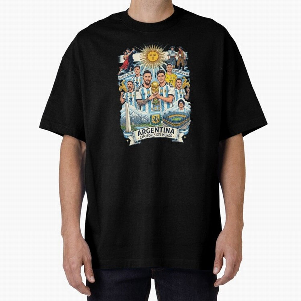 Argentina 2026 ¨C Copa Mundial Spirit Classic T-Shirt Remember Global Football Passion for FIFA World Cup 2026, Built around CR7 and Messi, England and Germany, Worldwide Fan Energy, Dramatic Goals, Stadium Lights and Championship Celebrations;