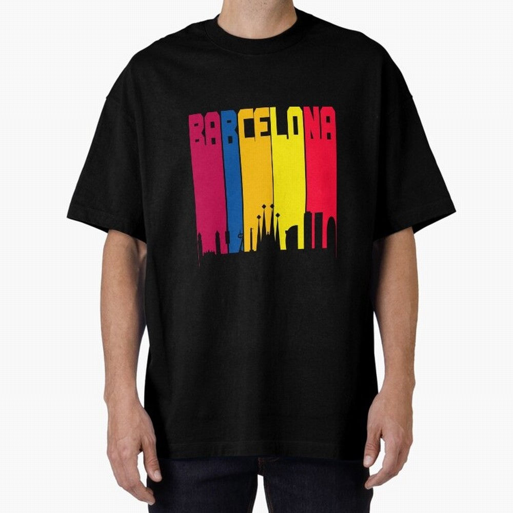 Barcelona Skyline BCN Catalunya Classic T-Shirt Join the Global Buzz around Global Football Passion for FIFA World Cup 2026 USA Canada Mexico, Centered on Cristiano Ronaldo, Haaland and CR7, England, Championship Spirit, Famous Goals, Roaring