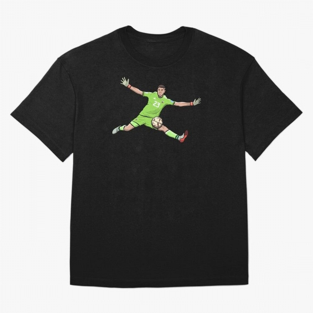 Emi 'Dibu' Martinez, the Heroic Save! Classic T-Shirt Feel the Roar of Match Day Hype around FIFA World Cup 2026 Group Stage, Neymar, France and Portugal, Global Supporter Spirit, Legendary Goals, National Colors and Tournament Celebration; Made