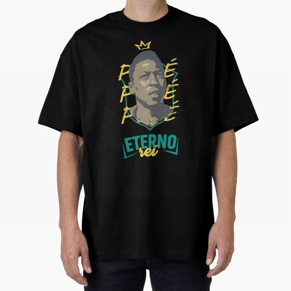 Messi and Neymar wearing a Pele t-shirt - Pel¨¦ Eterno - Pele Forever Rei Classic T-Shirt Show Your Stadium Side during Match Day Hype around FIFA World Cup 2026, Messi, CR7 and Mbappe, England, France and Netherlands, Goal Celebration Energy,