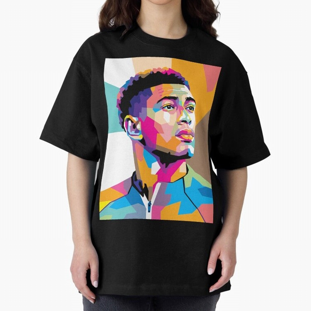 Jude Bellingham in WPAP Style Classic T-Shirt Make Your Look Match Match Day Hype around FIFA World Cup 2026 Group Stage, Cristiano Ronaldo, Brazil, Supporter Pride, Iconic Celebrations, Legendary Names and Global Match Day Energy; Perfect for