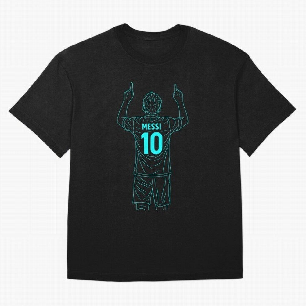 Messi Iconic Celebration Oversized T-Shirt Make Game Day About FIFA World Cup 2026 Group Stage for Fans of Neymar, Haaland and Cristiano Ronaldo and Germany, Bringing Global Supporter Spirit, Legendary Goals, National Colors and Tournament