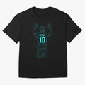 Messi Iconic Celebration Oversized T-Shirt Make Game Day About FIFA World Cup 2026 Group Stage for Fans of Neymar, Haaland and Cristiano Ronaldo and Germany, Bringing Global Supporter Spirit, Legendary Goals, National Colors and Tournament