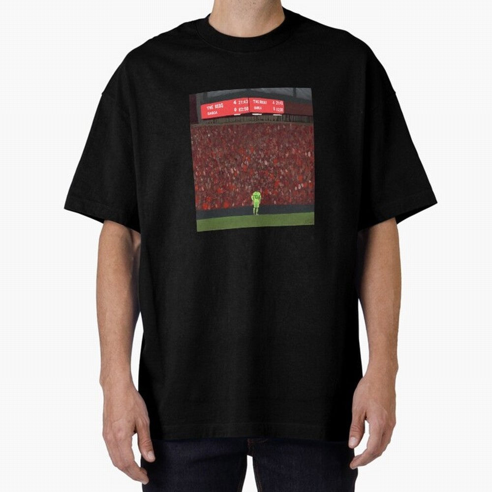 Liverpool 4-0 Barcelona painting Classic T-Shirt Celebrate the Stars of Global Football Passion for FIFA World Cup 2026, Made for Neymar, Haaland and Cristiano Ronaldo, France, Worldwide Fan Energy, Dramatic Goals, Stadium Lights and Championship