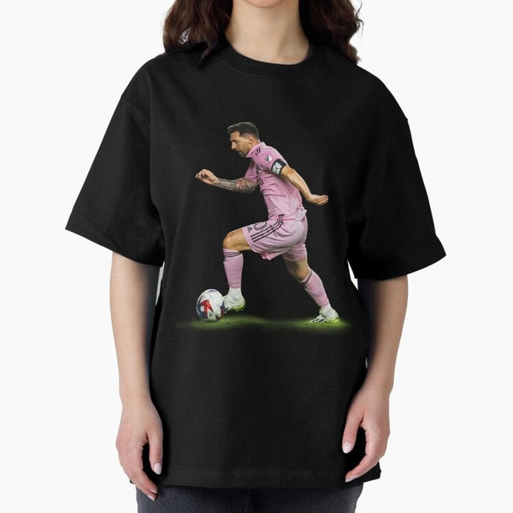 Messi Inter Miami Soccer Art ¨C Football Legend in Pink Jersey Classic T-Shirt Represent Football Lovers during Global Football Passion for FIFA World Cup 2026, Featuring Neymar, Haaland and Cristiano Ronaldo, England and Germany, Championship