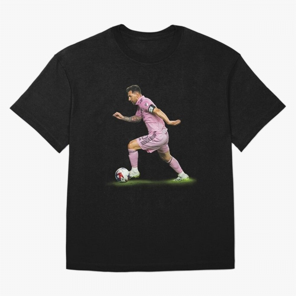 Messi Inter Miami Soccer Art ¨C Football Legend in Pink Jersey Classic T-Shirt Represent Football Lovers during Global Football Passion for FIFA World Cup 2026, Featuring Neymar, Haaland and Cristiano Ronaldo, England and Germany, Championship