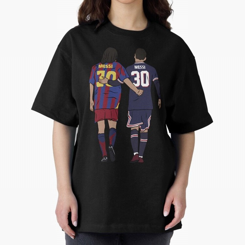 Young Messi and Old Messi Essential T-Shirt Fuel the Hype around Global Football Passion for FIFA World Cup 2026, Made for Messi and Cristiano Ronaldo, England and Germany, Fan Favorite Moments, National Team Passion, Big Match Drama and Soccer