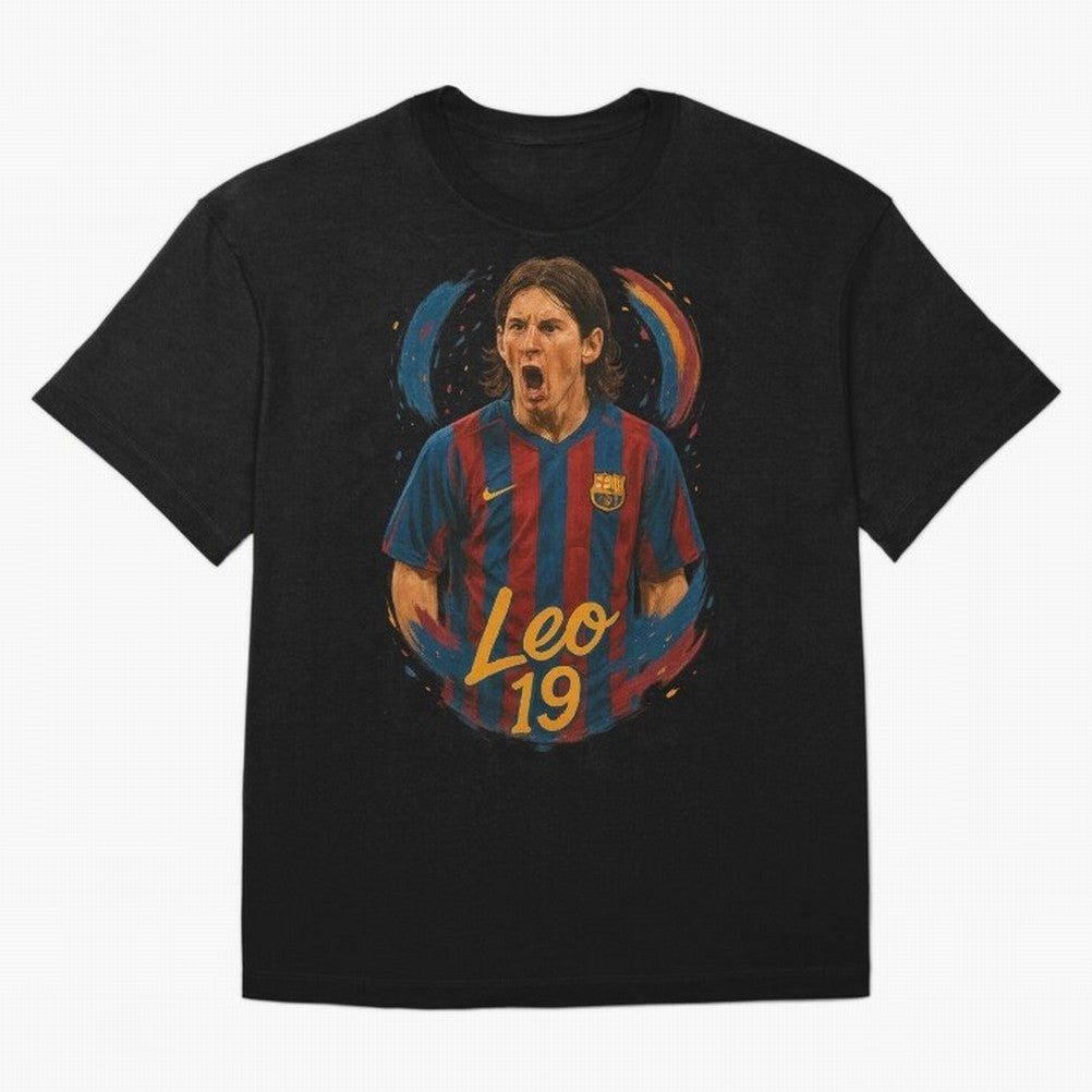 Young Messi Barcelona Art ¨C Rising Legend in Number 19 Tribute	 Classic T-Shirt Enjoy the Biggest Football Party of Match Day Hype around FIFA World Cup 2026 USA Canada Mexico, Neymar, Haaland and Cristiano Ronaldo, England, France and