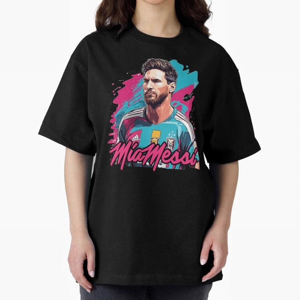 MiaMessi Premium Classic T-Shirt Stand Out with Spirit from Global Football Passion for FIFA World Cup 2026 Group Stage, Highlighting Messi, Neymar and Mbappe, Argentina, Stadium Memories, Football Loyalty, International Chants and Championship