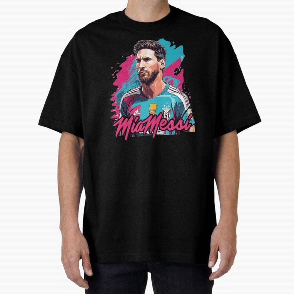 MiaMessi Premium Classic T-Shirt Stand Out with Spirit from Global Football Passion for FIFA World Cup 2026 Group Stage, Highlighting Messi, Neymar and Mbappe, Argentina, Stadium Memories, Football Loyalty, International Chants and Championship