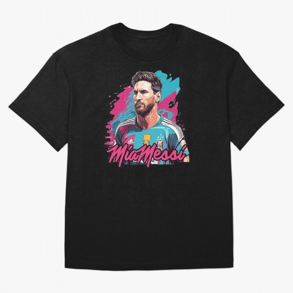 MiaMessi Premium Classic T-Shirt Stand Out with Spirit from Global Football Passion for FIFA World Cup 2026 Group Stage, Highlighting Messi, Neymar and Mbappe, Argentina, Stadium Memories, Football Loyalty, International Chants and Championship