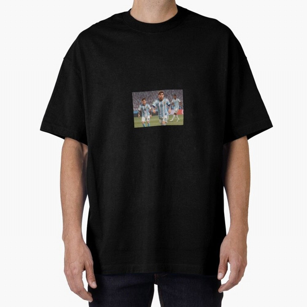 Messi Oversized T-Shirt Feel FIFA World Cup 2026 USA Canada Mexico Spirit, with Brazil, Neymar, Worldwide Fan Energy, Dramatic Goals, Stadium Lights and Championship Celebrations; Made for Collectors Who Enjoy Iconic Players, Country Pride, Vintage
