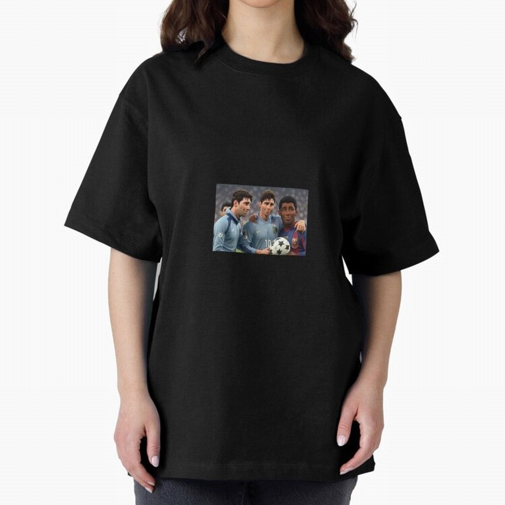History Oversized T-Shirt Unlock the FIFA World Cup 2026 Journey through Haaland and Mbappe Highlights, France Pride, Vintage Soccer Flavor, Modern Football Stars, National Flags and Final Night Emotion; Created for Match Day Parties, Soccer Gifts,