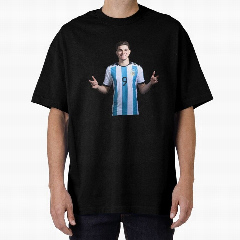 Julian Alvarez Classic T-Shirt Carry Global Football Passion for FIFA World Cup 2026, Connected to Messi, Brazil, Football Festival Excitement, Trophy Ambitions, Country Rivalries and Star Player Buzz; Perfect for Fans, Collectors, Family