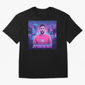 Inter Miami? Football Legend Messi Cyberpunk Retro Futurist Design (Version 2) Classic T-Shirt Capture Match Day Hype around FIFA World Cup 2026 USA Canada Mexico, Messi, CR7 and Mbappe, Argentina, France and Brazil, Game Day Rituals, Football