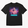 Inter Miami? Football Legend Messi Cyberpunk Retro Futurist Design (Version 5) Classic T-Shirt Feel the Roar of Match Day Hype around FIFA World Cup 2026 Group Stage, CR7, England and Germany, Goal Celebration Energy, Supporter Heritage, Football
