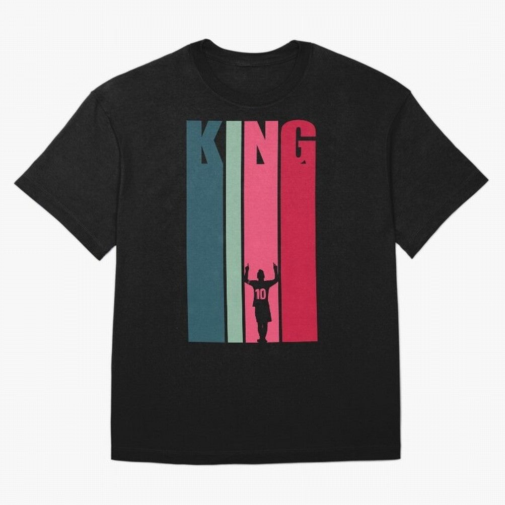 Soccer's King. Oversized T-Shirt Celebrate Every Goal in Match Day Hype around FIFA World Cup 2026 USA Canada Mexico, Haaland and Mbappe, Brazil, Portugal and Argentina, Tournament Hype, Historic Matchups, Family Viewing Parties and Global Sports