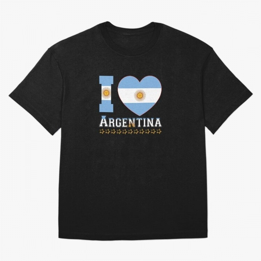 I love Argentina Classic T-Shirt Stand Out with Spirit from Global Football Passion for FIFA World Cup 2026 Group Stage, Built around Messi, CR7 and Mbappe, France, Global Supporter Spirit, Legendary Goals, National Colors and Tournament