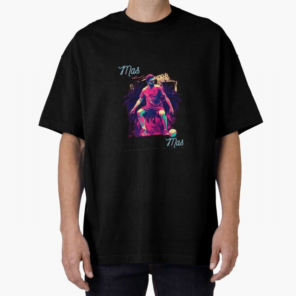 Messi Mas Messi Oversized T-Shirt Unlock FIFA World Cup 2026 USA Canada Mexico Spirit, Centered on France, Cristiano Ronaldo, Worldwide Fan Energy, Dramatic Goals, Stadium Lights and Championship Celebrations; Perfect for Fans, Collectors, Family