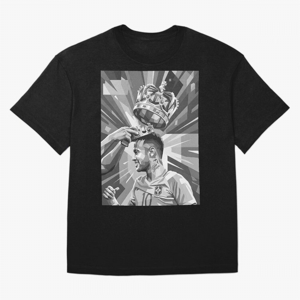 Neymar Grayscale Classic T-Shirt Make Every Kick Count in the FIFA World Cup 2026 Journey through Mbappe Highlights, France Pride, Tournament Hype, Historic Matchups, Family Viewing Parties and Global Sports Pride; Made for Die Hard Supporters,
