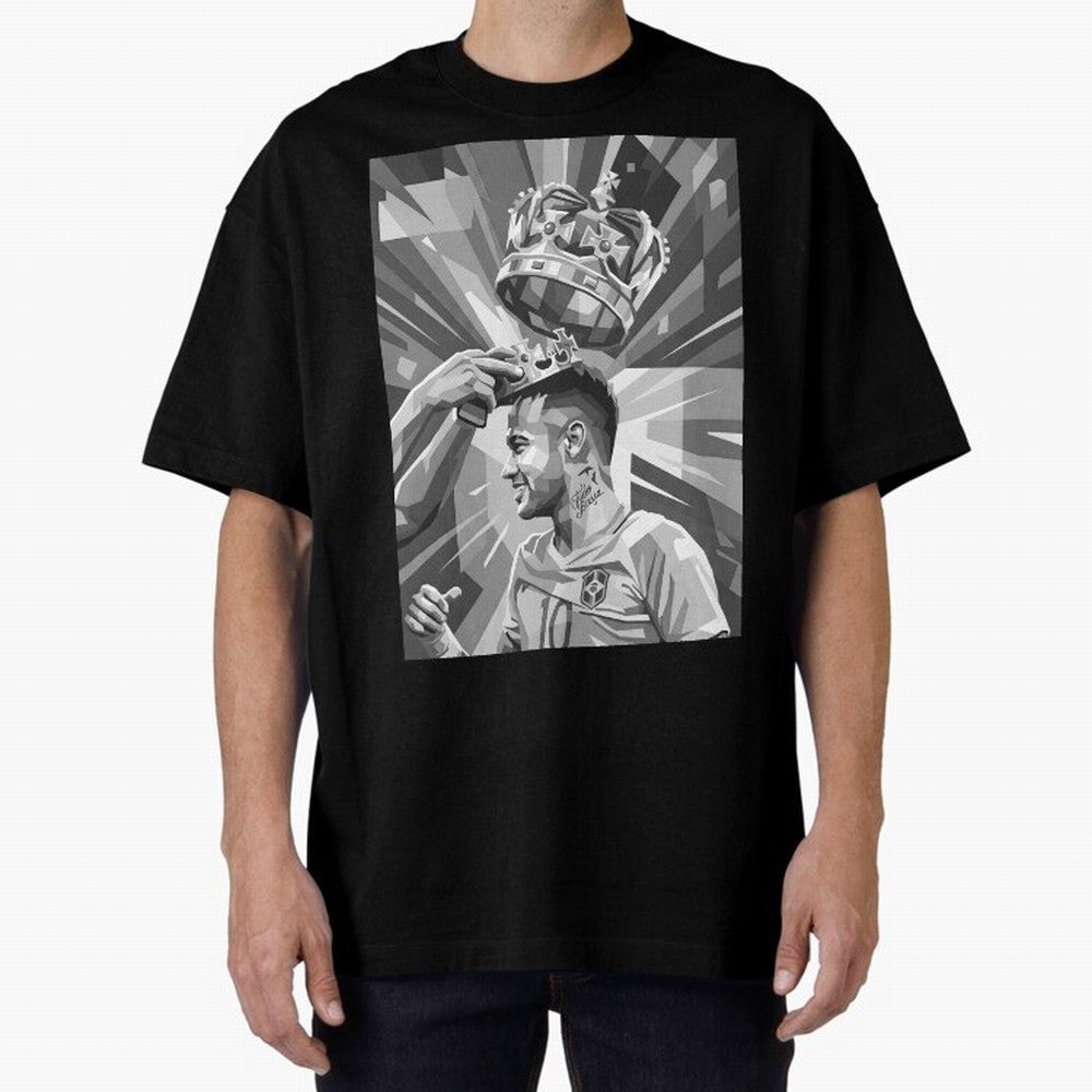 Neymar Grayscale Classic T-Shirt Make Every Kick Count in the FIFA World Cup 2026 Journey through Mbappe Highlights, France Pride, Tournament Hype, Historic Matchups, Family Viewing Parties and Global Sports Pride; Made for Die Hard Supporters,