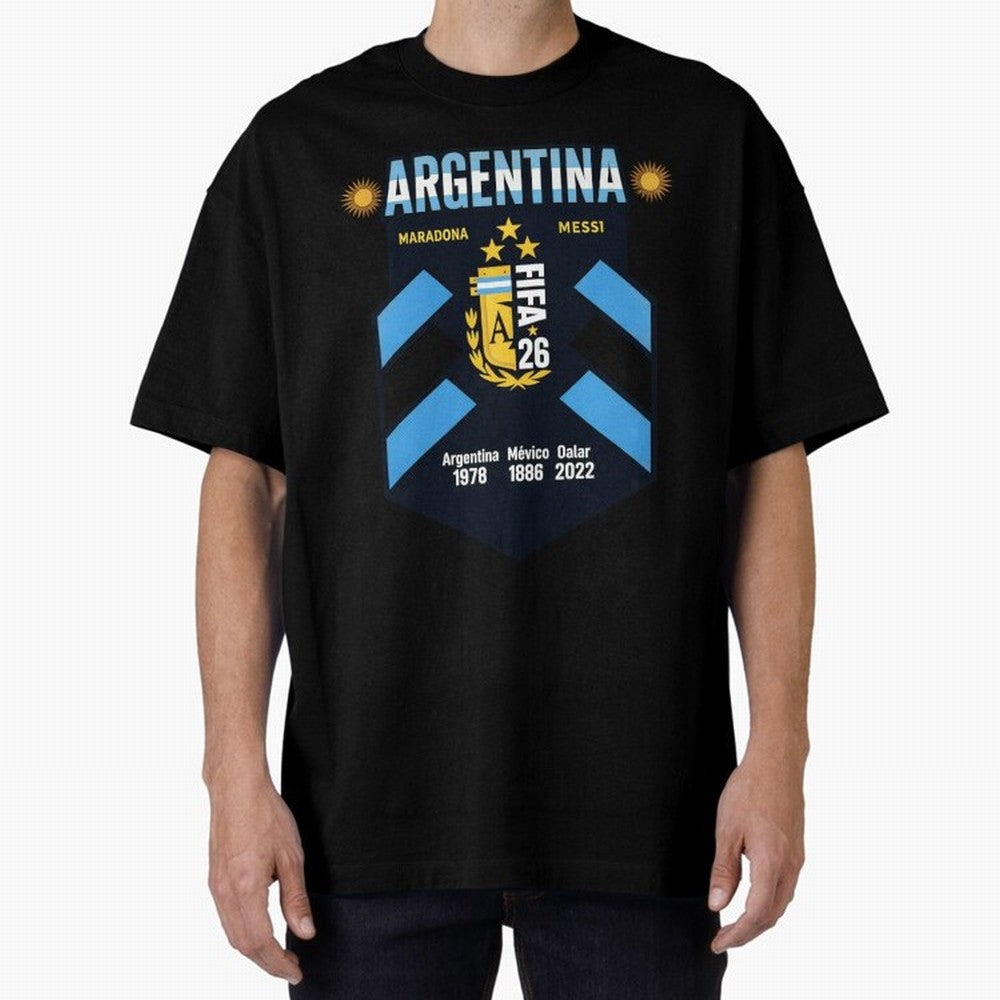 Argentina Football Champions Legacy Badge Design Active T-Shirt Keep Football History Alive during FIFA World Cup 2026 Spirit, Featuring France and Portugal, Messi, CR7 and Mbappe, Soccer Culture, Superstar Moments, National Team Dreams and