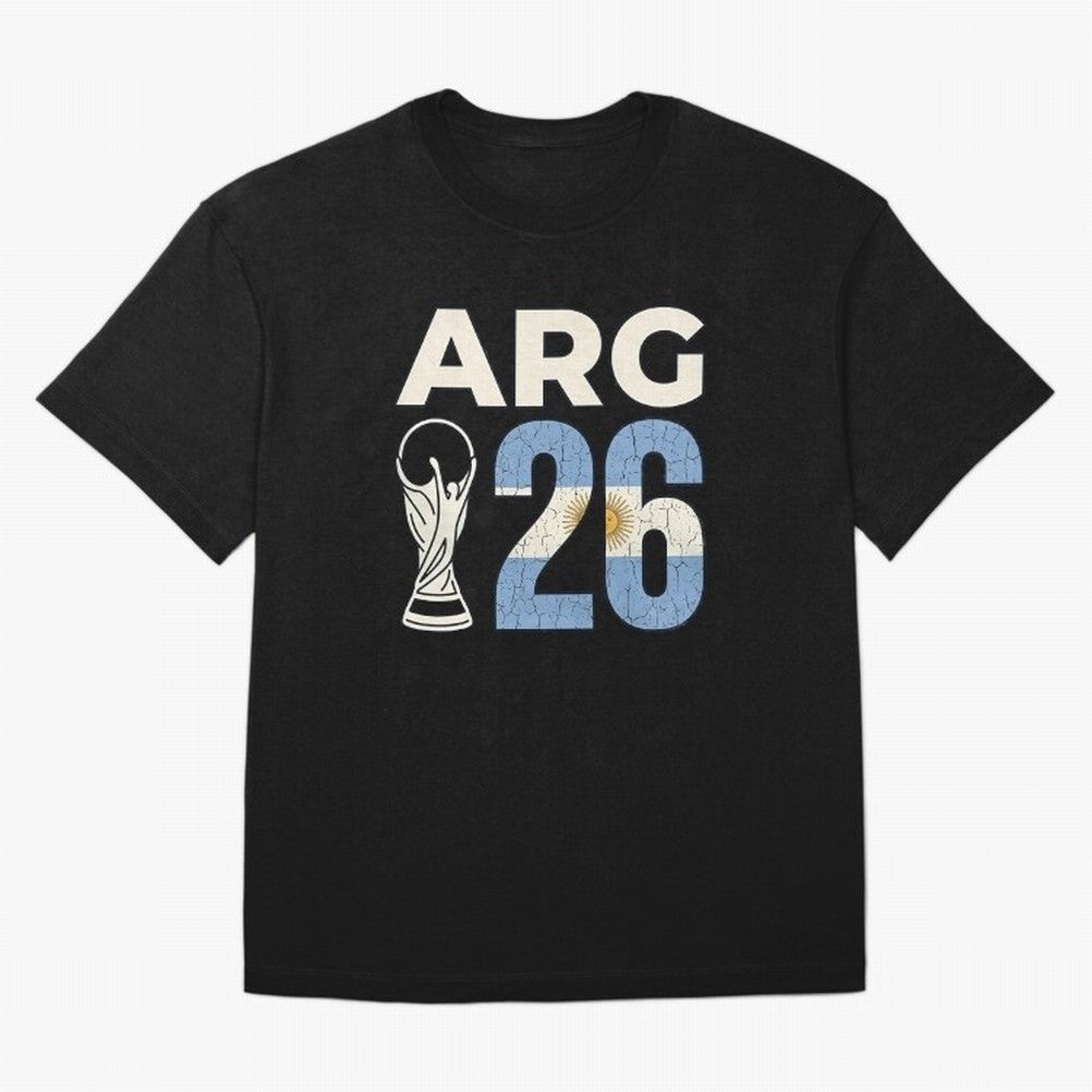 Argentina Football World Cup 2026 - Vintage Arg 26 Flag Design Essential T-Shirt Celebrate Football Dreams Across FIFA World Cup 2026 Group Stage for Fans of Haaland and Mbappe and Brazil, Portugal and Argentina, Bringing Global Supporter Spirit,