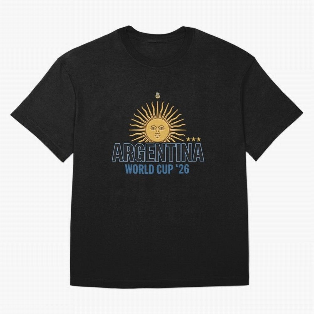 Argentina Football Sun of May - World Cup 2026 Gold Edition Essential T-Shirt Support the Legends of the FIFA World Cup 2026 Group Stage Journey through CR7 Highlights, England, France and Netherlands Pride, Championship Spirit, Famous Goals,