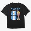 World Cup 2026, ARGENTINA Oversized T-Shirt Join FIFA World Cup 2026 Group Stage Spirit, Driven by Portugal, Spain and Germany, Mbappe, Stadium Memories, Football Loyalty, International Chants and Championship Tradition; Made for Die Hard