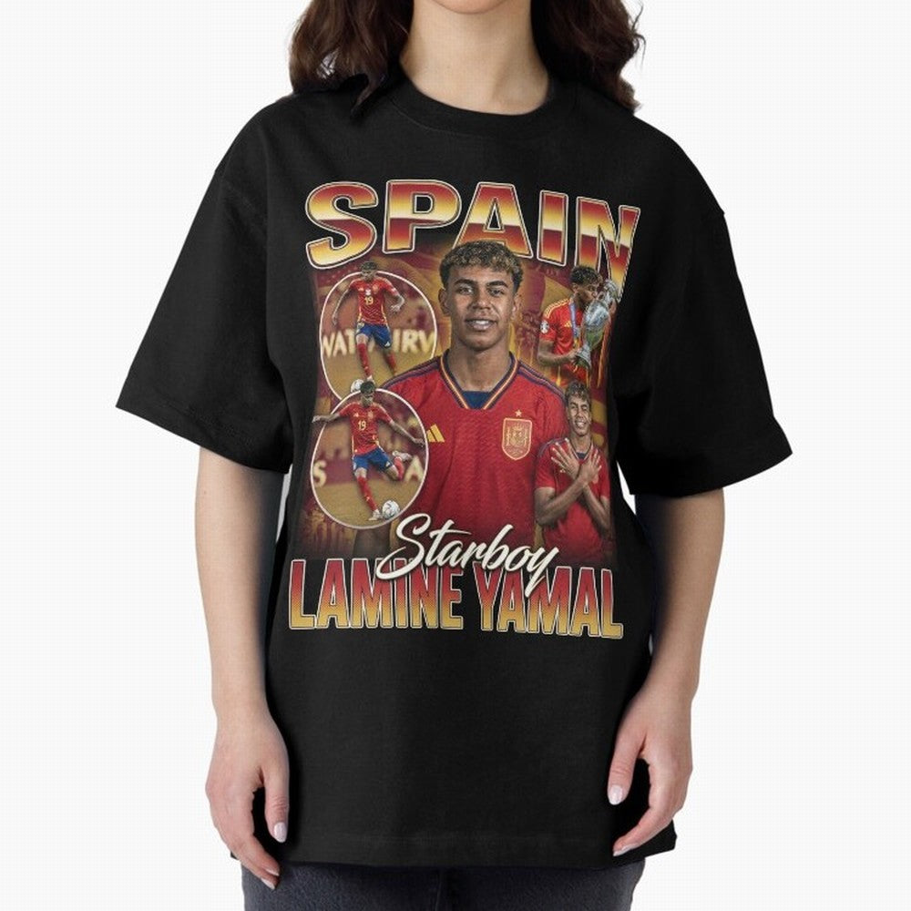 Lamine Yamal Starboy Vintage Classic T-Shirt Stand with Global Football Passion for FIFA World Cup 2026, Capturing Cristiano Ronaldo, Portugal, Spain and Germany, Fan Favorite Moments, National Team Passion, Big Match Drama and Soccer History;