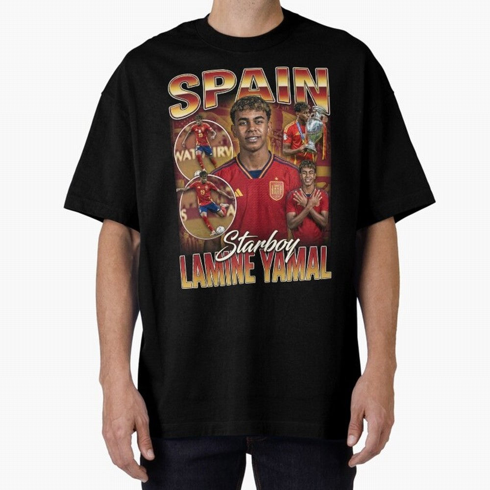 Lamine Yamal Starboy Vintage Classic T-Shirt Stand with Global Football Passion for FIFA World Cup 2026, Capturing Cristiano Ronaldo, Portugal, Spain and Germany, Fan Favorite Moments, National Team Passion, Big Match Drama and Soccer History;