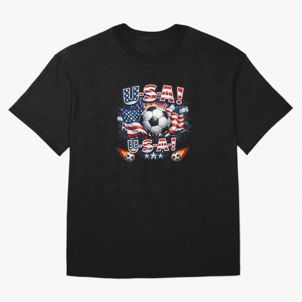 usa football Classic T-Shirt Carry the Dream of FIFA World Cup 2026 Spirit, Capturing England, Messi and Cristiano Ronaldo, Fan Favorite Moments, National Team Passion, Big Match Drama and Soccer History; Great for Watch Parties, Sports Bars,