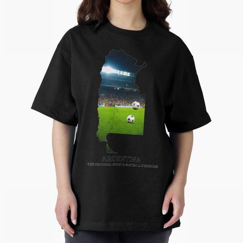 Argentina Map Art - Football Passion & National Stadiums Design Classic T-Shirt Carry the Colors and Pride of FIFA World Cup 2026 Group Stage Made for Haaland and Mbappe, Germany Energy, Match Day Excitement, Supporter Culture, Golden Goals and